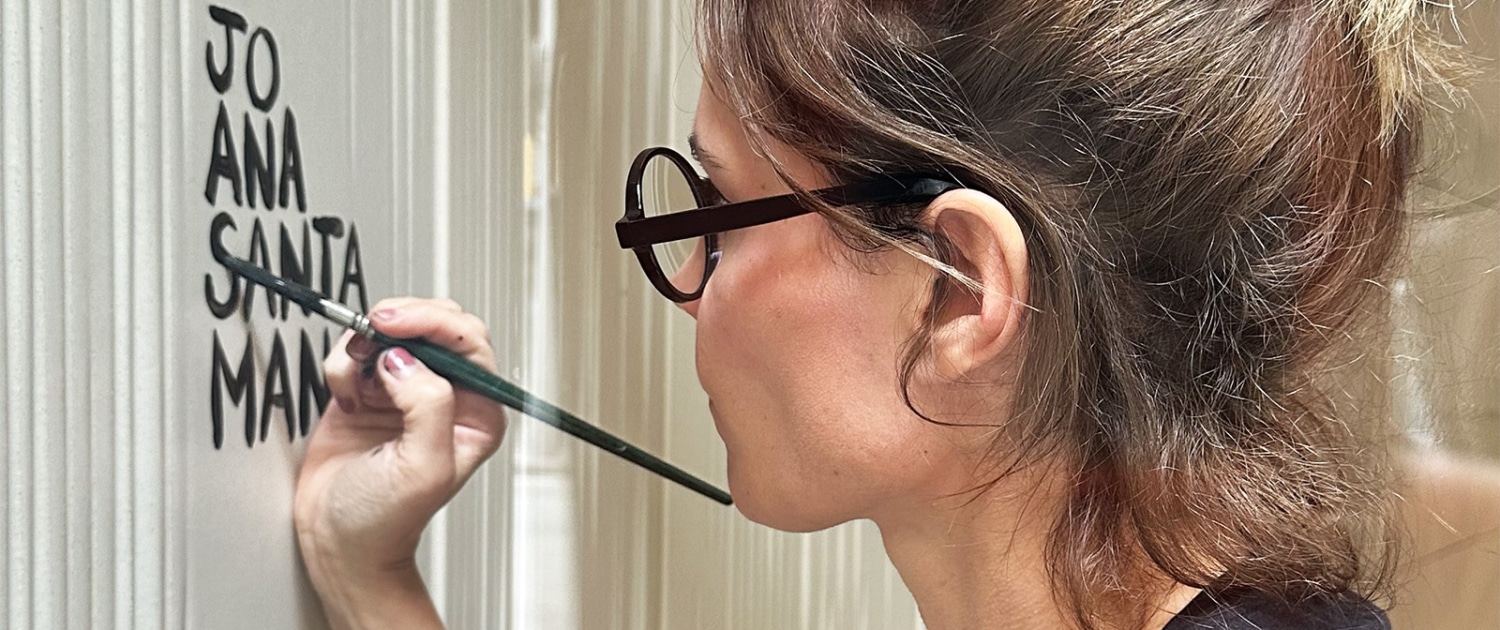 Mural Kintsugui restaurant at Hotel Ohla Eixample Barcelona by Joana Santamans